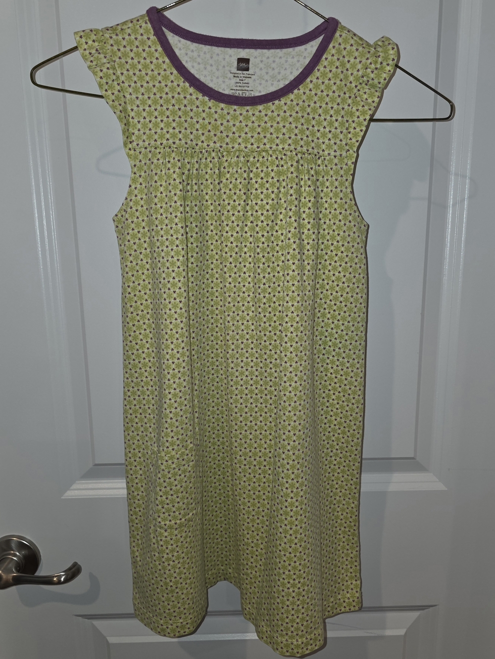 Tea Collection Floral Cap-Sleeve Dress